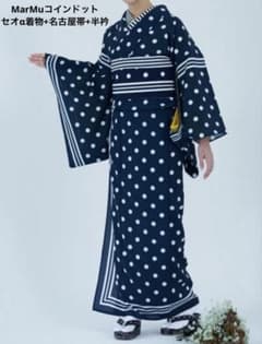MarMu マーム セオαブルームバード グレージュ花鳥 訪問着 付け下げ MarMu マーム コインドット セオα着物 名古屋帯 半衿セット - メルカリ