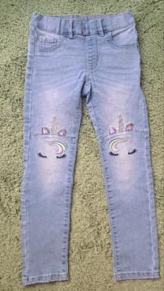 ユニコーン刺繍 デニムパンツ キッズのサムネイル