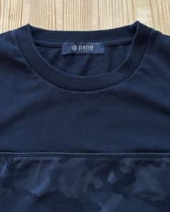 nano universe カモフラ切替 Tシャツ ブラック Lのサムネイル