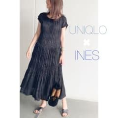 ユニクロ✖️イネス＊プリーツワンピースのサムネイル