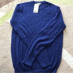 UNIQLO コットンカシミヤ ケーブル クルーネックセーターのサムネイル