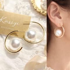 Pearl earrings, handmade, perfect for weddings, bridal events, recitals, kindergarten graduations, and school graduations.