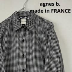 90s ビンテージ agnes b. アニエスベー チェック レーヨン シャツ 90s “agnes b” check pattern shirt made in France アニエスベー