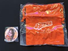 CANDY TUNE ガチャ　ミニ巾着袋と缶バッジのセット　南なつのサムネイル
