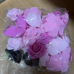 盛り髪 花 ピンク 学祭 体育祭のサムネイル