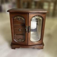 昭和レトロ】オルゴール付き アクセサリーケース ジュエリーボックス