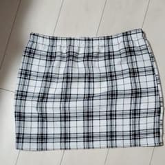 大きいサイズ☆チェック柄ミニ スカートのサムネイル