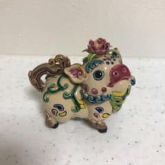 台湾の焼物 交趾焼 豚の置物 智蘆 陶器 工芸品 - メルカリ