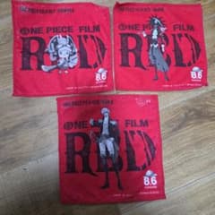 ONE PIECE FILM RED 수건 손수건 3장 세트