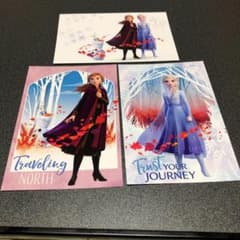 アナ雪のポストカード3枚
