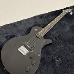 Ryoga HORNET Electric Guitar, Through-Neck, Black Wood Grain, Stringed Instrument