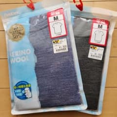 WORKMAN メリノウール半袖Tシャツ 丸首 Mサイズ 2色セットのサムネイル