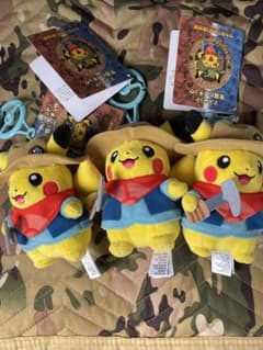 포켓몬 화석 박물관 마스코트 발굴 피카츄 3체 세트