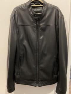 ZARA フェイクレザーシングルライダースジャケットのサムネイル