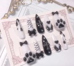 ♡地雷系 量産型 ネイルチップ 現品♡のサムネイル