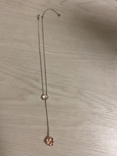 ⭐︎美品　スワロフスキーシルバー925 ロングネックレス ピンククリスタルのサムネイル