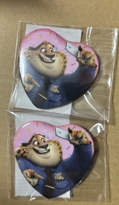 ズートピア DMMスクラッチ ハート缶バッジ クロウハウザー