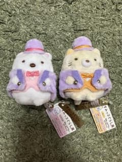 すみっコぐらし展 てのりぬいぐるみ しろくま ねこ 2種セットのサムネイル