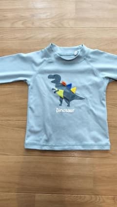 恐竜プリント長袖ベビー水着のサムネイル