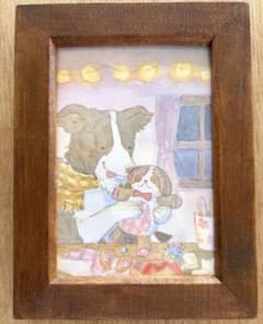 手描き水彩原画 ベストフレンドのサムネイル