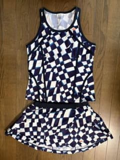 ellesse テニスウェア ノースリーブ セットアップ - メルカリ