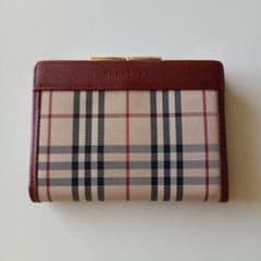 Burberry 二つ折り財布 ノバチェック がま口 - メルカリ