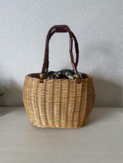 浴衣/和装用 巾着付き かごバッグのサムネイル