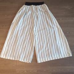 ワイドパンツ ストライプ ガウチョパンツのサムネイル