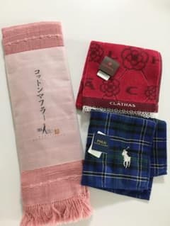 ハンカチ•コットンマフラー　セットのサムネイル