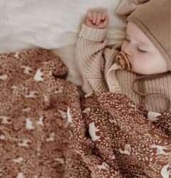 main sauvage muslin swaddle blanket