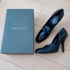 新品GUCCI ブラック ハイヒール Vintage　8Bのサムネイル