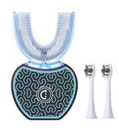 電動歯ブラシ 音波振動歯ブラシ 自動歯磨き 360°U型 怠け者歯ブラシ