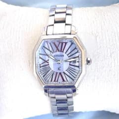 限定美品❣クロスシーxC　H010　11ダイヤ　電波ソーラー　2次電池交換済稼働 美品❣クロスシーxC H010 スクェア デート 電波ソーラー 2次電池交換