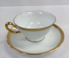 【未使用】大倉陶園 片葉金蝕　カップ&ソーサー　６客セットのサムネイル