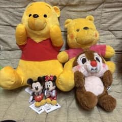 곰의 푸우 칩 봉제 인형 미키 미니 붉은 뺨 마스코트
