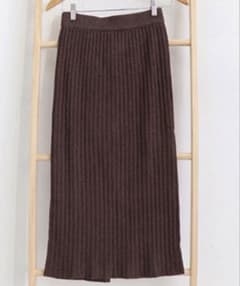 ブラウン ニットタイトスカート フリーサイズ Miniministoreのサムネイル