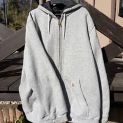 Carhartt グレー ジップアップパーカー Mのサムネイル