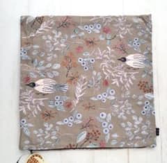 新品　松尾ミユキ　クッションカバー　フォレスト　45×45cm　バード　鳥　とり 松尾ミユキ クッションカバー 45×45 猫グッズ クッションカバーD 送料