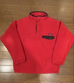 90s patagonia フリース スナップt レッドのサムネイル