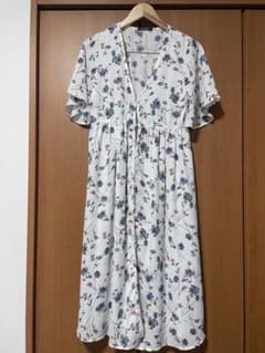 INGNI 花柄 ロングワンピース ホワイトのサムネイル