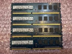 SK hynix 4GB PC3-12800U メモリ 4枚セット 計16GB - メルカリ