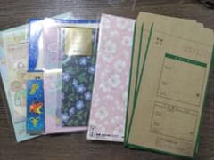 現金書留封筒新品３枚と封筒、レターセット まとめ売り 一部使用のサムネイル