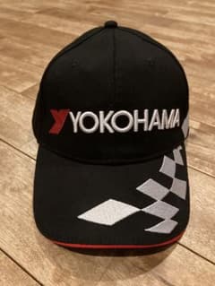 【非売品】横浜タイヤ　アドバン　チェッカーフラッグ柄　キャップのサムネイル