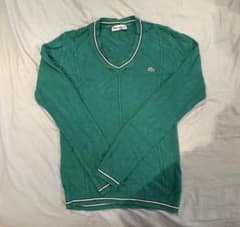 ラコステ/LACOSTE ニット　セーター　Mサイズ　緑のサムネイル
