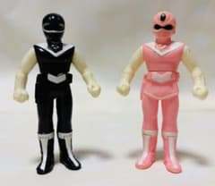 BANDAI バンダイ 光戦隊マスクマン ミニソフビ フィギュア食玩 昭和