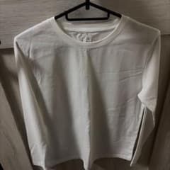 長袖Tシャツ ホワイト 無地　無印良品のサムネイル