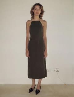 paloma wool ダークブラウン キャミワンピース 蜘蛛の巣デザイン