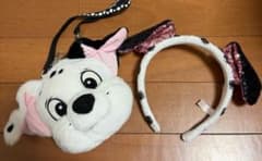 【ディズニーグッズ】 101匹わんちゃん カチューシャ＆パスケース セットのサムネイル