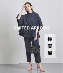【美品】1回着用 イレギュラー シャーリング ブラウス Mのサムネイル