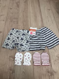 一分丈スパッツ 2枚組 ミトン2組セットのサムネイル